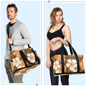 Sac de sport grande capacité personnalisé, 2 ensembles avec compartiment de séparation sec/humide extensible pour le fitness - Product Image 6