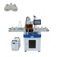 Machine de codage laser pour convoyeur pour le marquage de surface des produits en plastique ABS rigide (coques, enveloppes, boîtiers) de type ampoule