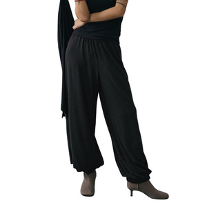 Cross-border <strong>Harem</strong> <strong>Trousers</strong> European American Style 2026 Fall/winter New Arrival Dark Gray Viscose/cotton Elastic Waist Pants - Product Image 5