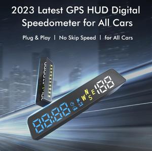 Phụ kiện ô tô rẻ nhất Màn hình hiển thị trên kính lái <span class=keywords><strong>HUD</strong></span> đa năng Đồng hồ tốc độ kỹ thuật số LED <span class=keywords><strong>HUD</strong></span> - Product Image 2