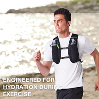 Bouteille d'eau pliable en TPU de 500 ml pour kit de survie d'urgence portable, idéale pour la randonnée, le camping, la course à pied, la gilet d'hydratation et la sécurité en extérieur
