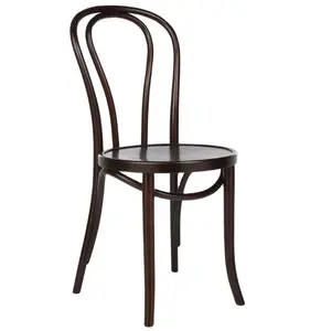 Stackable bentwood oak wood thonet dining chair Bistro Chair Solid Wood with Rattan, Cafe chairs, Cafe style Thonet chairs