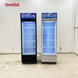 Enfriador de Bebidas Vertical Comercial a Precio de Fábrica |   Refrigerador de Bebidas con Puerta de Vidrio Individual para Supermercado y Tienda - Product Image 1