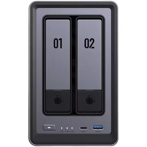 NASync DXP2800 NAS de Escritorio de 2 Bahías, Almacenamiento Conectado a la Red con CPU N100 de Cuatro Núcleos (Sin Discos) - Product Image 4