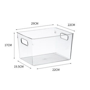 Estante de almacenamiento de libros para niños de plástico moderno con asa, estantería transparente, cesta para clasificación de libros, caja de cesta de uso de cocina - Product Image 6
