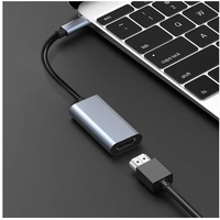 Câble adaptateur USB-C mâle vers HDTV 4K 60Hz femelle en aluminium pour Macbook, téléphone portable, tablette, ordinateur, projecteur