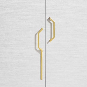 Modern Minimalist Cabinet Door Handles Zinc Alloy Geometric <b>Wardrobe</b> Hardware - Product Image 1