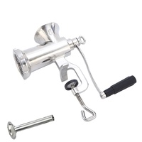 #12 #10 #22 #32 Mesin Pemotong Daging Manual Penggiling Daging Stainless Steel