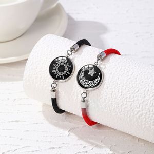 Pulsera de Pareja Luminosa con Diseño de Sol y Luna, Regalo Romántico para el Día de San Valentín, Brilla en la Oscuridad - Product Image 2