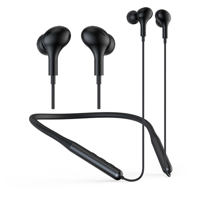 Wireless Earplug Headphones Neckband Wireless Earbuds Noise Reduction Isolating In-ear Earplug Earphones with Mic and Controls