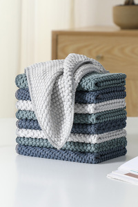 Quick Dry Kitchen Dish <b>Cloth</b> Honeycomb Texture Reinforced Sewing Edge <b>Dusting</b> <b>Cloth</b> Oil-Resistant Cleaning Rags - Product Image 5