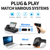 GTCODESTAR Marqueur à balayage haute vitesse X-33345 pour téléphone portable Qr code Payment Wireless Image Barcode Scanner
