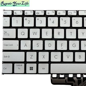 ใหม่คีย์บอร์ดแล็ปท็อปภาษาอังกฤษ US สำหรับ <span class=keywords><strong>Asus</strong></span> <span class=keywords><strong>VivoBook</strong></span> <span class=keywords><strong>Go</strong></span> <span class=keywords><strong>14</strong></span> TP1401พลิก <span class=keywords><strong>TP1400</strong></span>คีย์บอร์ด0KNB0-112UUS00สีเงินแบบใหม่ไม่มีไฟพื้นหลัง - Product Image 3