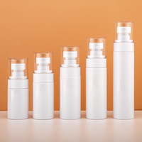 En Stock Bouteille Pompe Cylindrique Blanche Givrée 30ml/50ml pour Lait Corporel, Sérum de Soin ou Flacon Vaporisateur