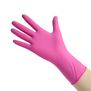 Groothandel Goede Prijs Wegwerp Roze Nitril Handschoenen Niet Steriel Handschoenen Doos - Product Image 3