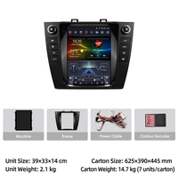 Radio Multimedia Android 9.7" dengan CarPlay Nirkabel dan Android Auto Terintegrasi untuk Subaru Outback 2015-2019, Upgrade Baru, Plug & Play