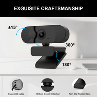 Mini Cámara Web USB HD 1080p con Sensor CMOS para PC, Laptop y Computadora de Escritorio, para Videoconferencias en Vivo