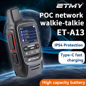 ET-A13 Portable 4G LTE PoC Radio Long Range Walkie Talkie Global Real PTT Platform Sim Card Public Network Radio - Product Image 4