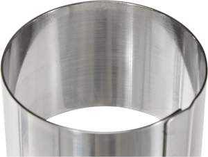 Anneau à pâtisserie IBILI 6x4,5 <span class=keywords><strong>cm</strong></span> en acier inoxydable argenté, compatible <span class=keywords><strong>lave</strong></span>-<span class=keywords><strong>vaisselle</strong></span>, résistant à la chaleur, compatible micro-ondes - Product Image 3