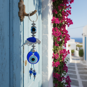 Ornement Mauvais Yeux Verre 5X16 cm Mode Pendentifs & Charms - Product Image 3