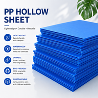Plaque en polypropylène alvéolaire recyclable OEM ODM, feuille de plastique ondulé, découpe sur mesure, feuilles alvéolaires en polypropylène renforcé