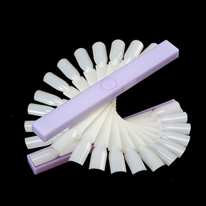 Présentoir rotatif en forme d'éventail pour vernis à ongles 36 couleurs, carte de couleurs pour faux ongles, outil de présentation pour salon de manucure, support pour nuancier de vernis gel - Product Image 1