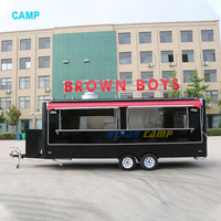 Comercial Street Fast Vending Chariots Coffee Van Remorque alimentaire mobile Boba Tea Food Truck Donut Van