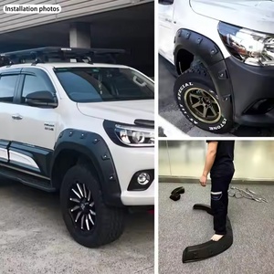 Accesorios Todoterreno para Autos y Camionetas Marca KQD, Guardabarros de ABS Pintados en Negro para Hilux Revo - Product Image 6