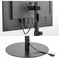 Support de télévision compact, durable et portable pour écran de sol, support de montage de télévision réglable en hauteur avec boîte d'emballage