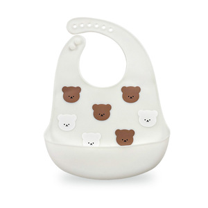 Promoción: Baberos de silicona para bebé, 100% de grado alimenticio, ajustables para recién nacidos, impermeables, suaves, con estampado para alimentación. - Product Image 6