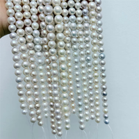 Collier de perles d'eau douce blanches de 10 à 14 mm pour femmes, cadeau de mariage et vente en gros de bijoux