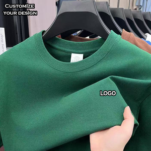 เสื้อยืดแขนสั้นผู้ชายผ้าคอตตอน 100% คุณภาพสูง 220GSM ทรงปกติ ปักโลโก้ สวมใส่สบาย แห้งเร็ว ไม่เป็นขุย - Product Image 2
