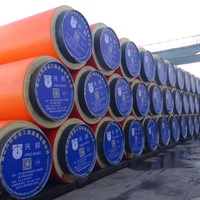 Tuyau/Conduit/Tube d'isolation en mousse de polyuréthane PE pré-isolé à enrobage direct, conductivité thermique 0,033 W/mK, pression de service 2,5 MPa