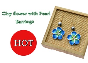 Nuovi <span class=keywords><strong>Orecchini</strong></span> <span class=keywords><strong>di</strong></span> Design in Stile Hawaiano con Fiori in Argilla, <span class=keywords><strong>Orecchini</strong></span> Personalizzati con <span class=keywords><strong>Perle</strong></span> <span class=keywords><strong>per</strong></span> Donne e Ragazze - Product Image 3