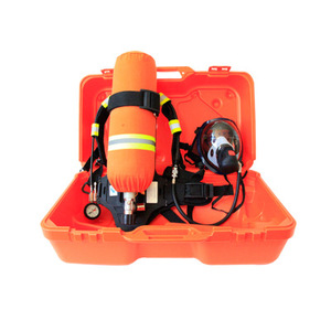 WANZ 9L Respirateur à <span class=keywords><strong>air</strong></span> comprimé SCBA en acier au carbone, pression de service 30MPa, débit maximal 1000L/min, sifflet d'alarme incendie, manomètre - Product Image 6