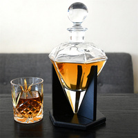 Verre Transparent classique irrégulier champagne Tequila whisky carafe à vin ensemble pot de stockage