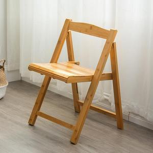 Solid Wood Folding <b>Chair</b> With Backrest Durable Restaurant <b>Chair</b> For Home Use - Product Image 1