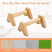 Barres parallèles en bois pour calisthénie, 1 paire, entraînement de force, gymnastique à domicile, supports pour pompes et équilibres sur les mains