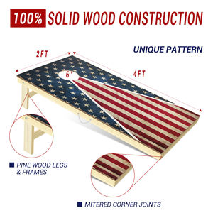 Jeux de <span class=keywords><strong>Cornhole</strong></span> portables GoSports, choisissez des planches de 4*2 pieds ou 3*2 pieds, comprenant 8 sacs de haricots et les règles du jeu, vente chaude - Product Image 2