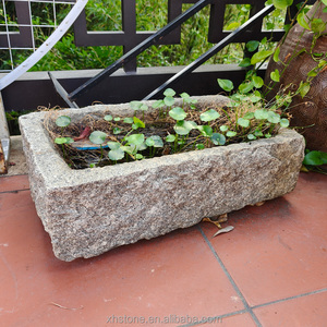 Taman luar ruangan pemandangan desain batu tua alami bahan antik air melalui mangkuk Pot Pot tanaman - Product Image 6