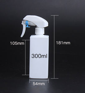 ขวดเคมีทรงเหลี่ยม HDPE ขนาด 400 มล. ยี่ห้อซินรุ่นจิน บรรจุภัณฑ์พลาสติกสีขาว พร้อมหัวฉีดพ่นละเอียดพิเศษ จัดจำหน่ายโดยผู้ผลิตโดยตรง - Product Image 2