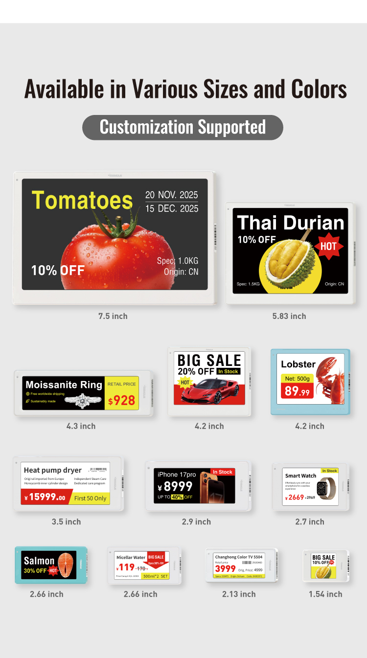 High Quality 4.3 Inch Smart Supermarket Digital Price Label Connection Pos System ESL · image 6