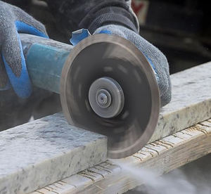 ใบเลื่อยเพชร S11, ใบเลื่อยตัดหินอ่อน หินแกรนิต คอนกรีต, ใบเลื่อยรูปสามเหลี่ยมลูกฟูก ใบเลื่อยตัดหินแกรนิตแบบมีป้องกันรูปพัด - Product Image 2