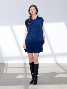 100% Pure Cashmere Sleeveless Vest Women Oversized Crew Neck <strong>Longline</strong> Knitwear Elegant Warm Winter Layering Pullover <strong>Jumper</strong> Top - Product Image 5