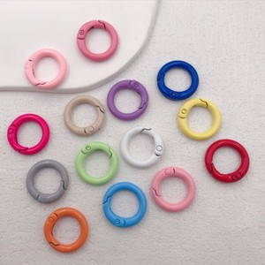 Anillo de Resorte de Aleación de 24 mm, Llavero de Colores, Pieza Mecánica Industrial, Estilo Espiral - Product Image 3