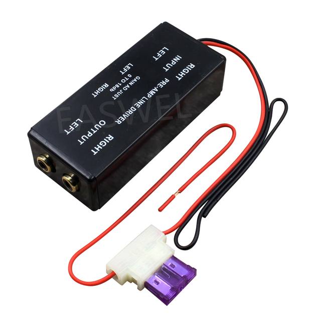 New Pre-Amp RCA Input / Output Line Driver Signal Amplifier
