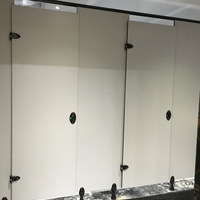Système de cloisons de toilettes en panneaux alvéolaires phénoliques HPL imperméables et ignifuges
