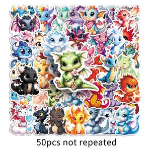 50 Pegatinas de Dragones Voladores para Niños, Decoración Infantil, Pegatinas de Dragones de Fuego de Dibujos Animados - Product Image 5