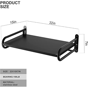 Jh-mech support de <span class=keywords><strong>four</strong></span> de cuisine avec crochets étagère <span class=keywords><strong>murale</strong></span> de <span class=keywords><strong>micro</strong></span>-ondes de qualité commerciale ou domestique robuste - Product Image 2