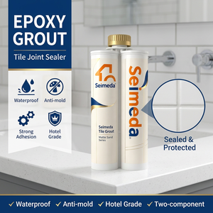 Mastic époxy professionnel bicomposant pour carrelage, étanche et anti-moisissure, pour joints de sol de salle de bain, cuisine et <span class=keywords><strong>hôtel</strong></span> - Product Image 1